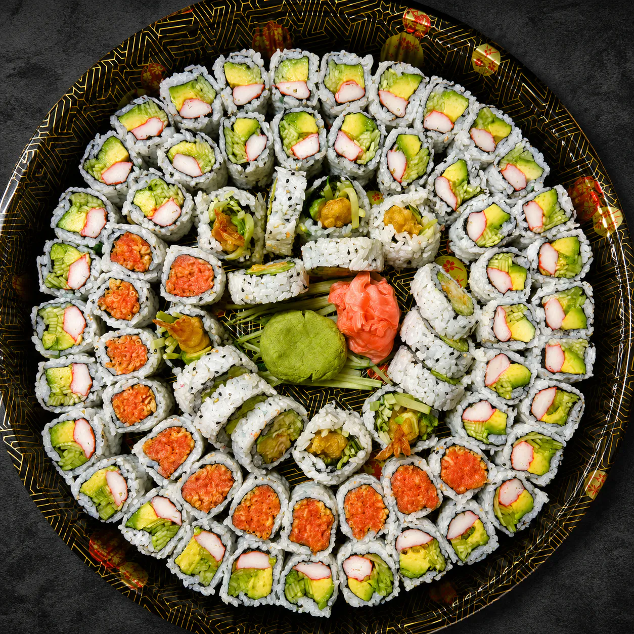 Rolls Party Platter at Tokyo Express, Japanese Restaurant in Elmwood Park
